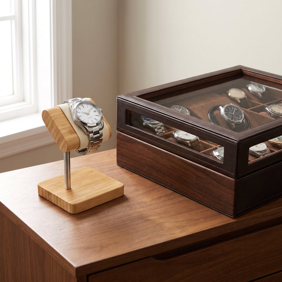 Porte-montre ou boîte à montres : quelle différence et comment choisir