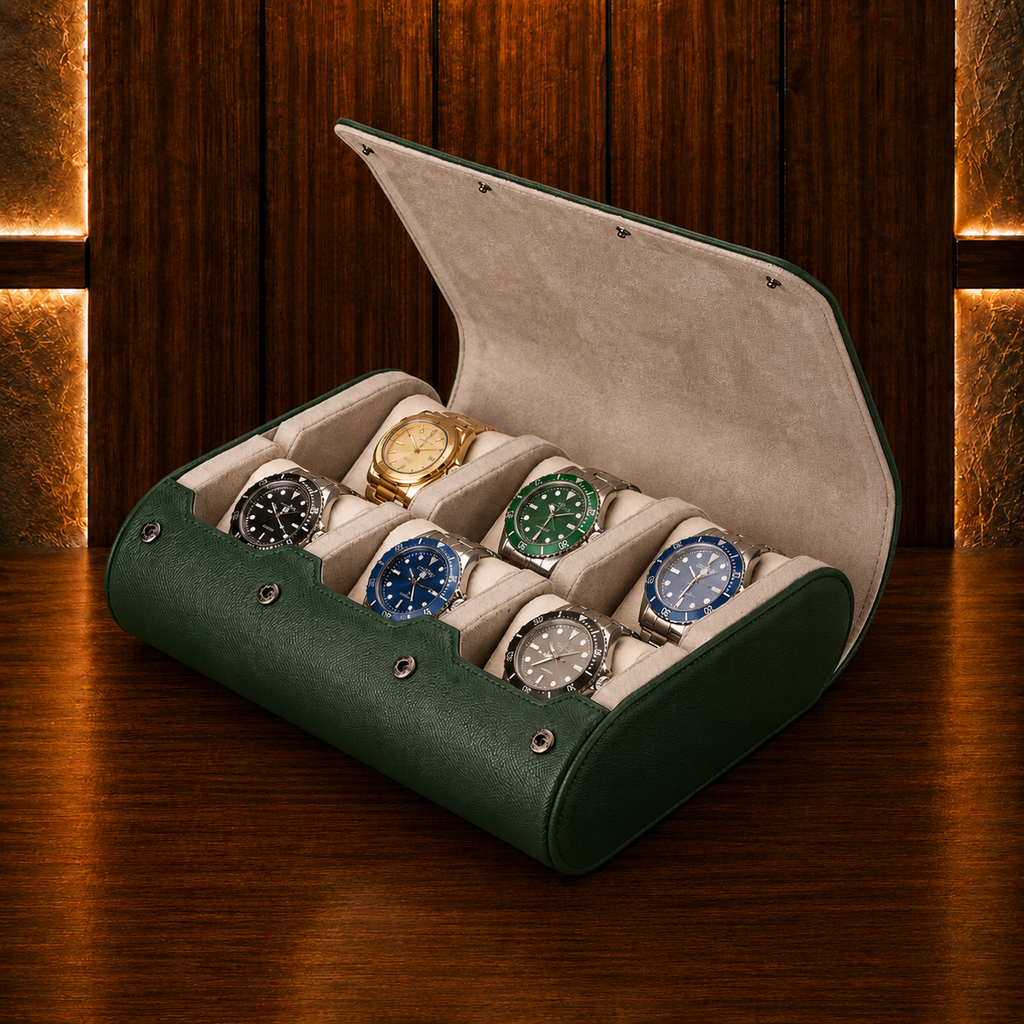 Étui à Montres Double – 6 Montres