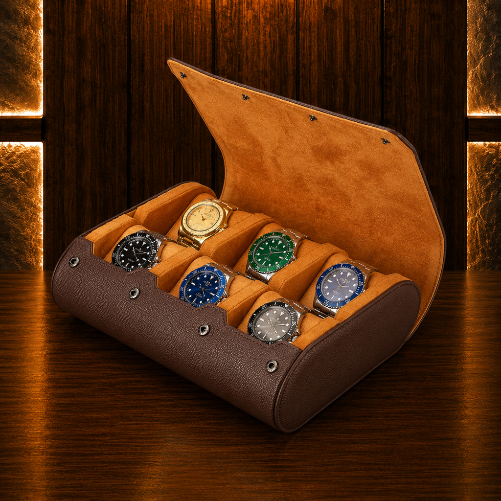 Étui à Montres Double – 6 Montres
