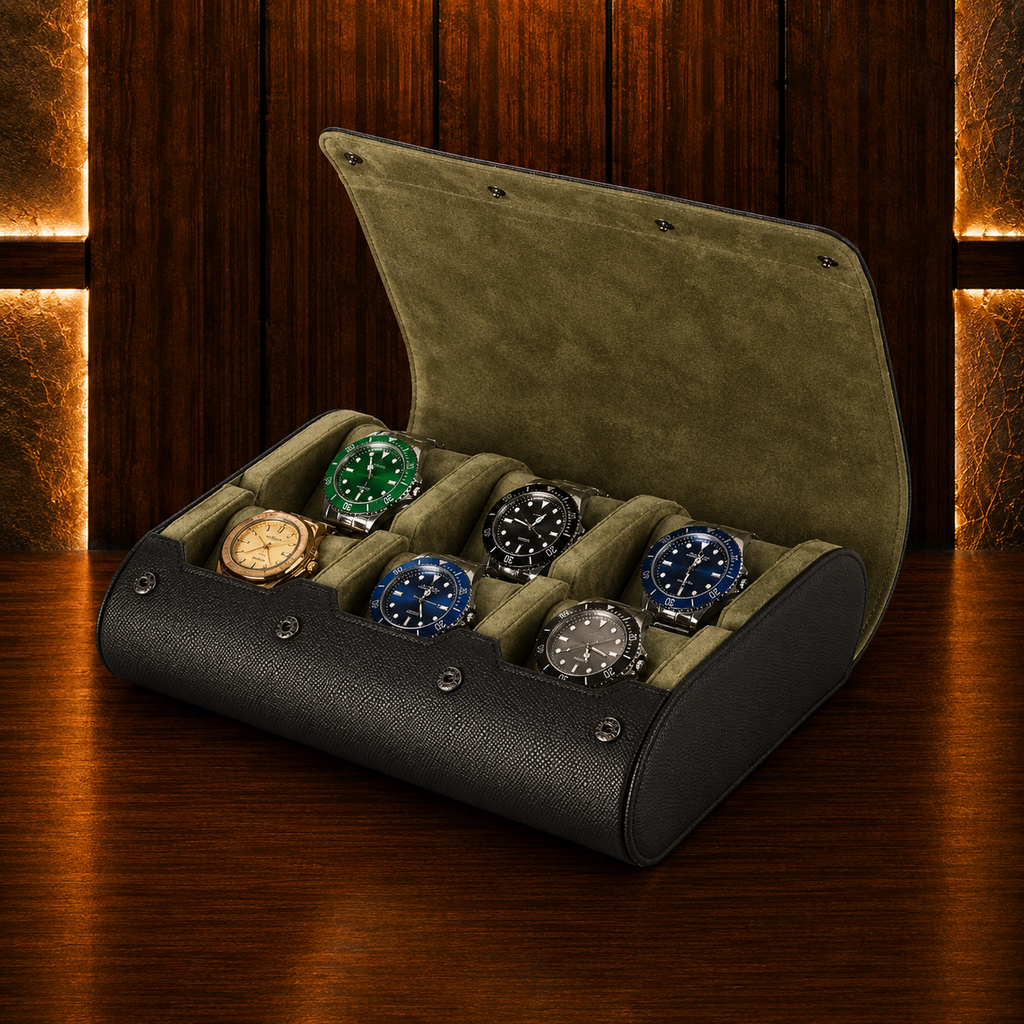 Étui à Montres Double – 6 Montres