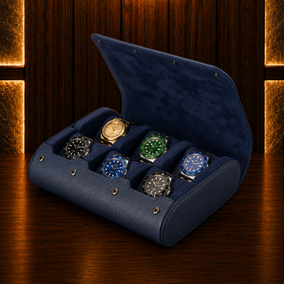 Étui à Montres Double – 6 Montres