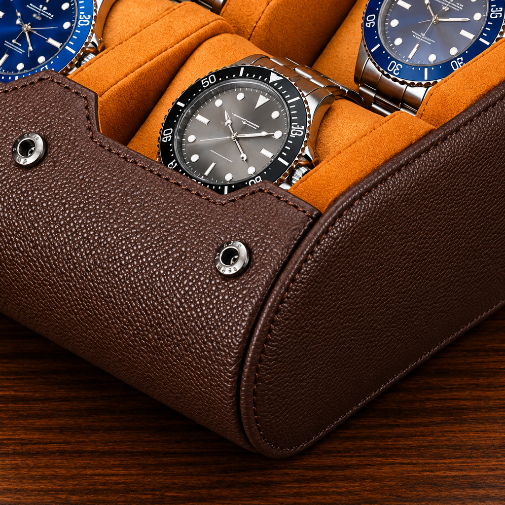 Étui à Montres Double – 6 Montres