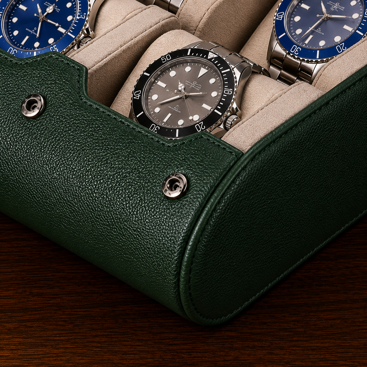 Étui à Montres Double – 6 Montres