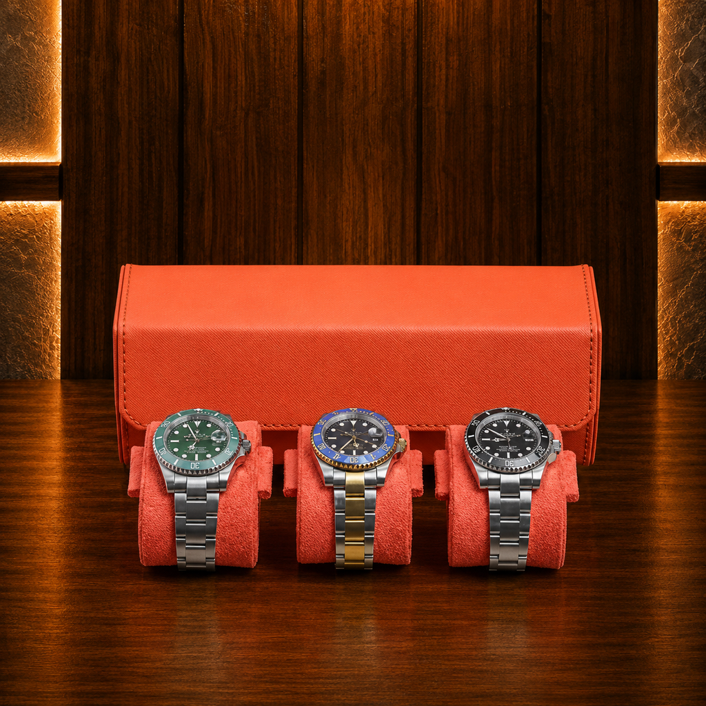 Boîte à Montres Hexagonale – 3 Montres