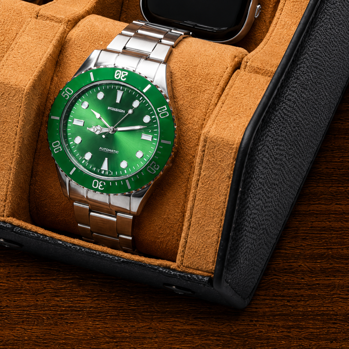 Boîte à Montres Hexagonale Double – 6 Montres