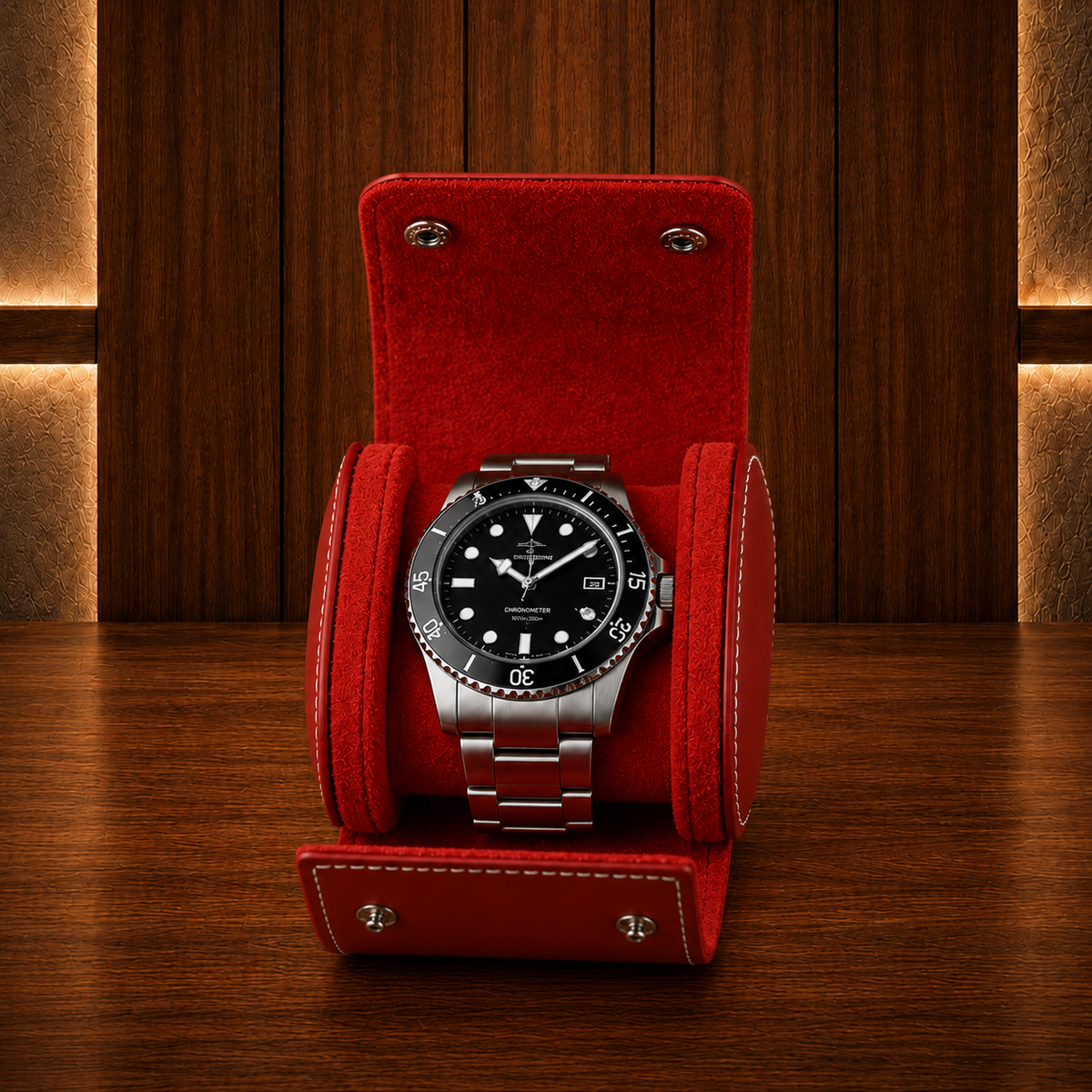 Étui à Montres Rouge – 1 Montre