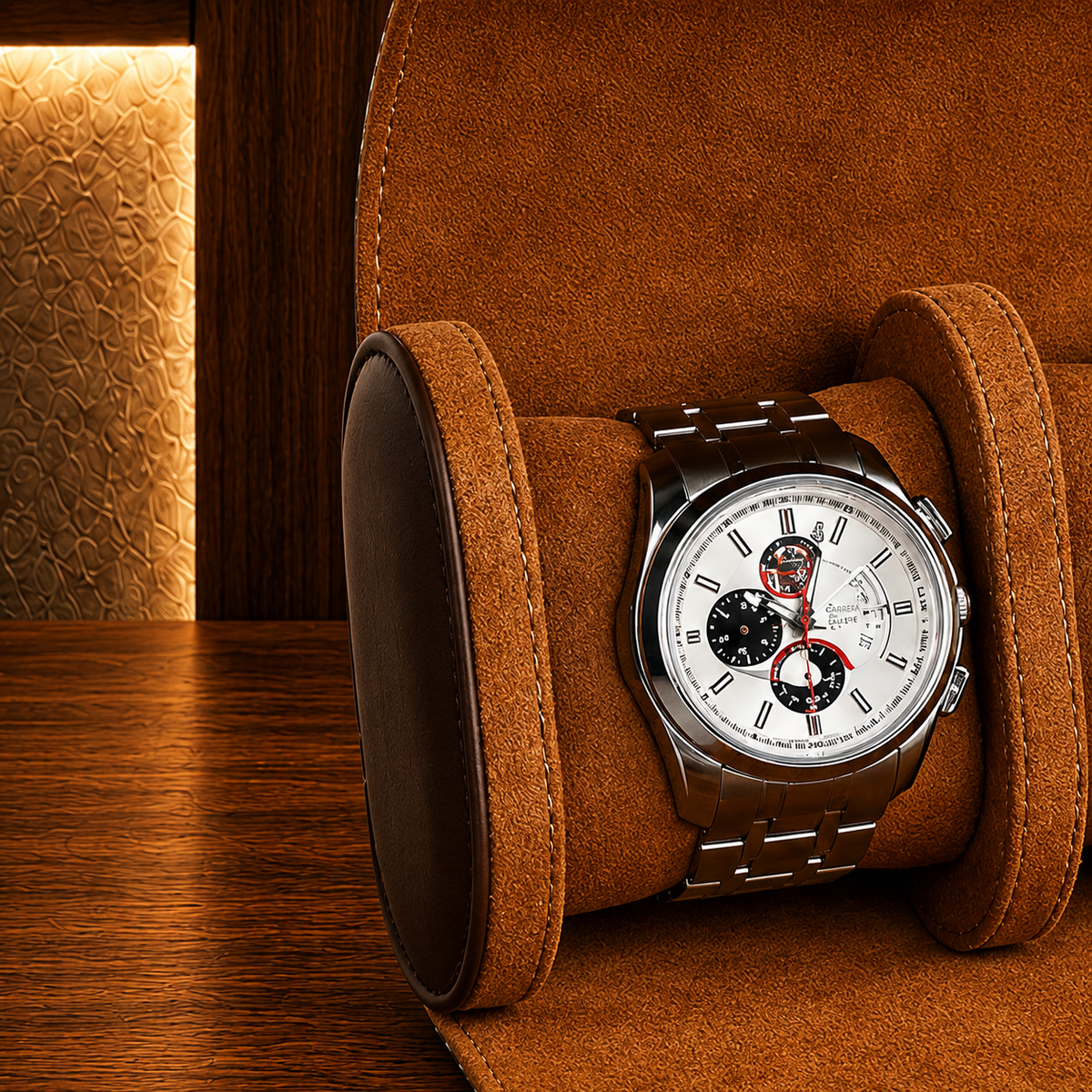 Étui à Montres Noir et Blanc – 3 Montres