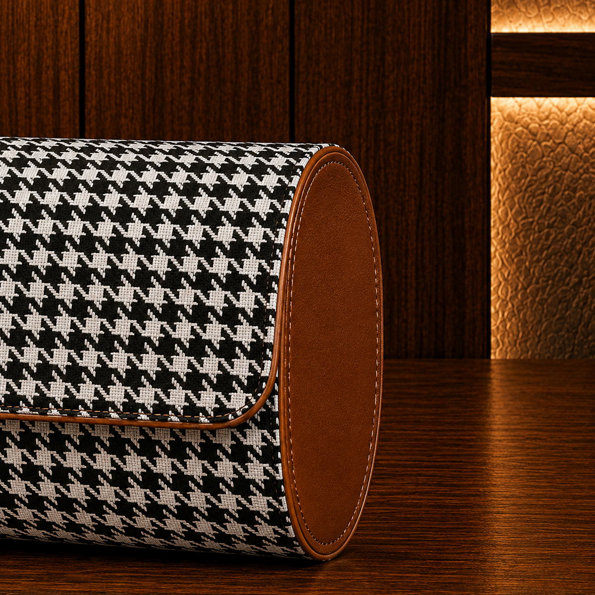 Étui à Montres Noir et Blanc – 2 Montres