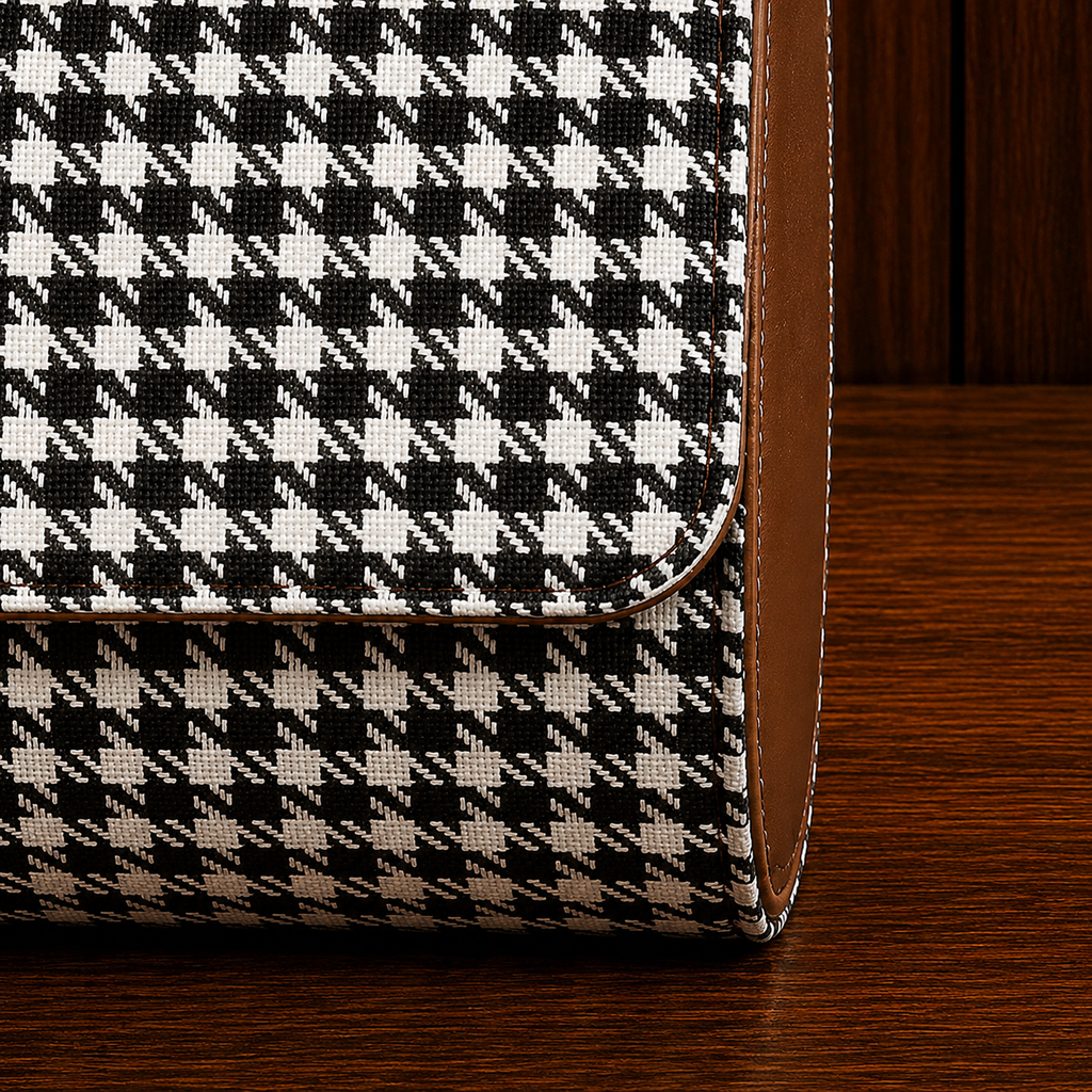 Étui à Montres Noir et Blanc – 1 Montre