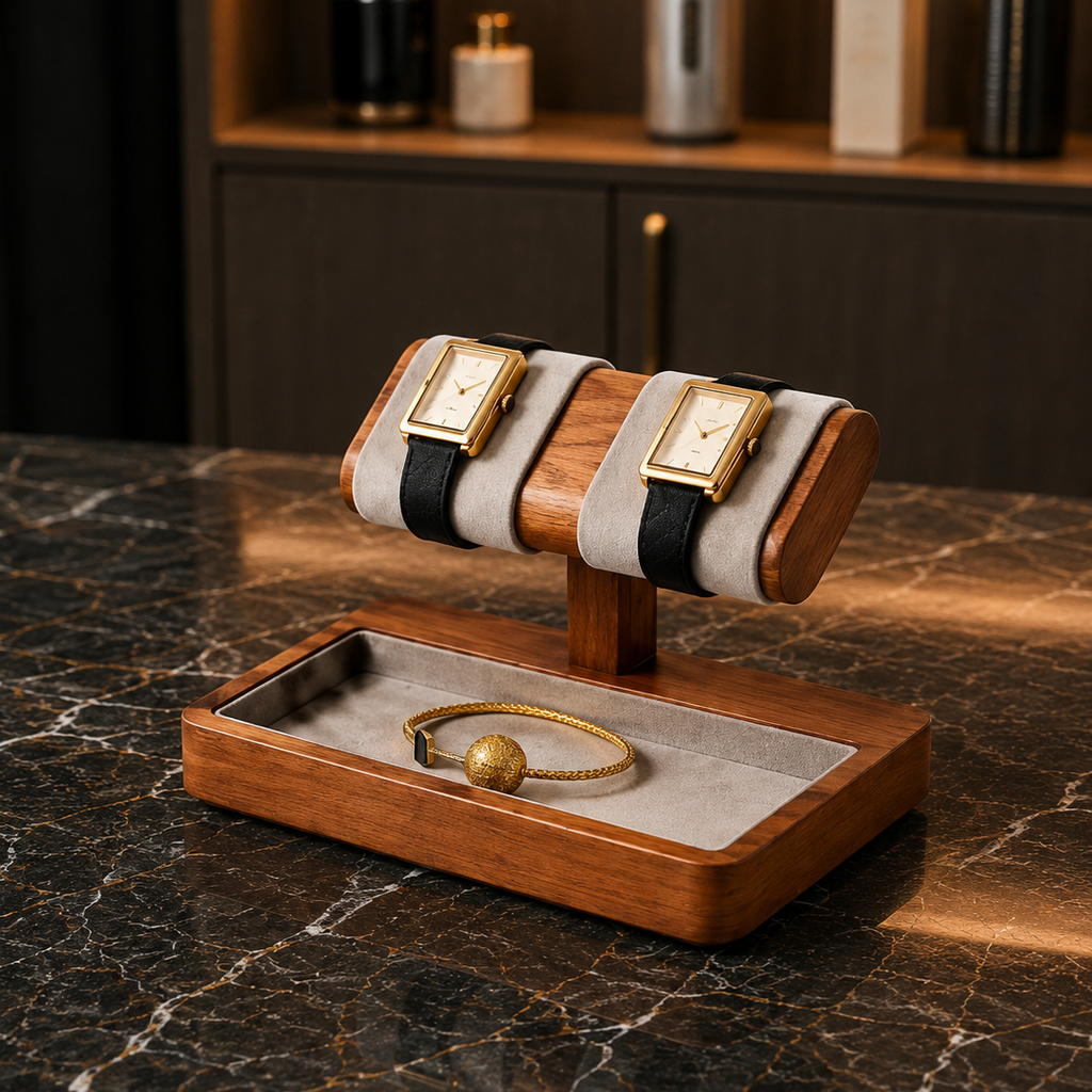 Support de Présentation Double – 2 Montres
