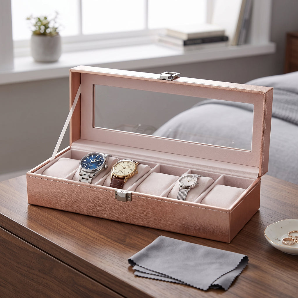 Boîte à Montres Charmante Classique – 6 Montres