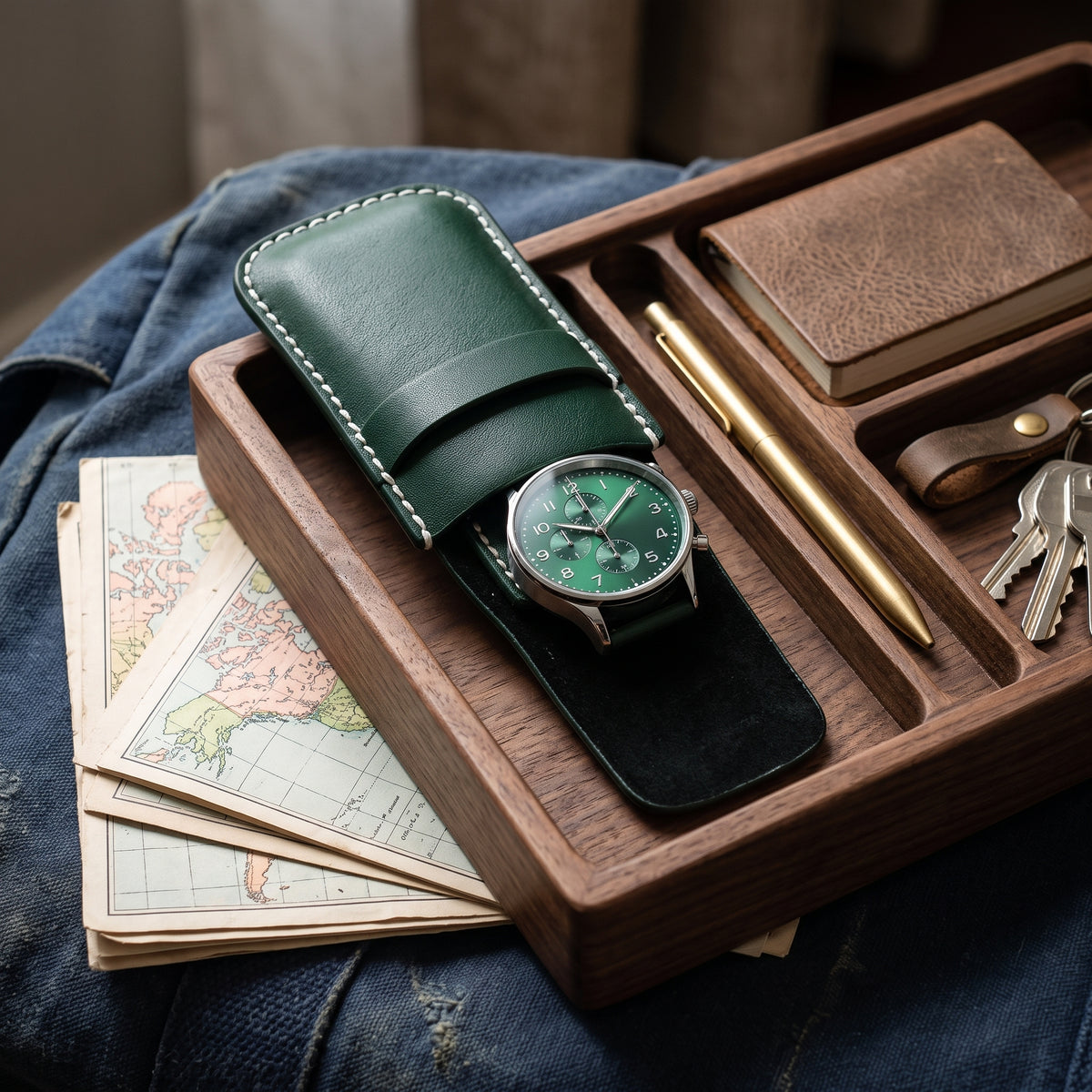 Étui à Montres Émeraude – 1 Montre