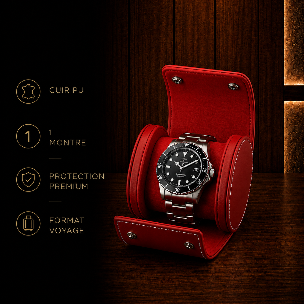 Étui à Montres Rouge – 1 Montre