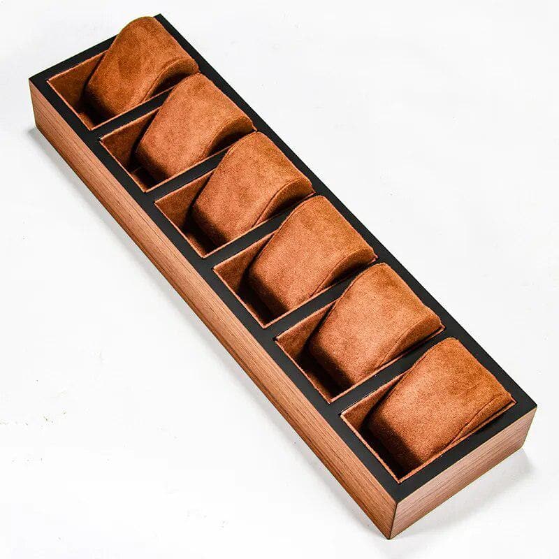 Présentoir à Montres Classique en Bois – 6 Montres