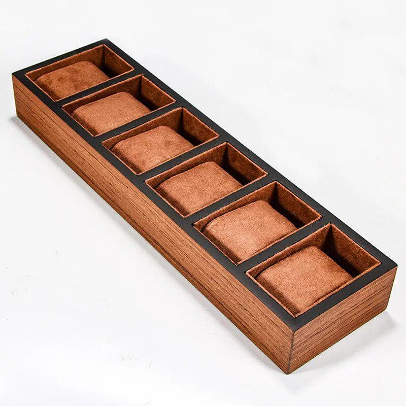 Présentoir à Montres Classique en Bois – 6 Montres
