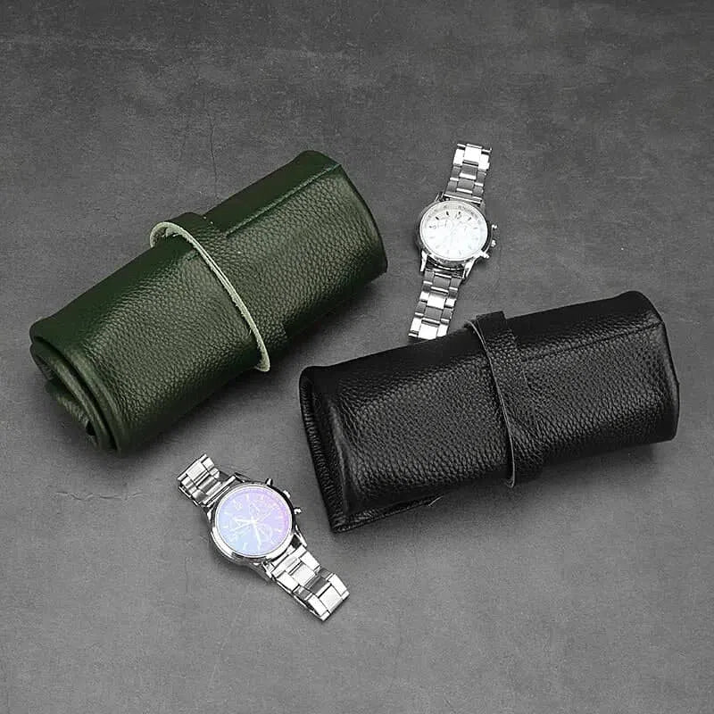 Étui à Montres Marmotte Vert Bouteille – 6 Montres
