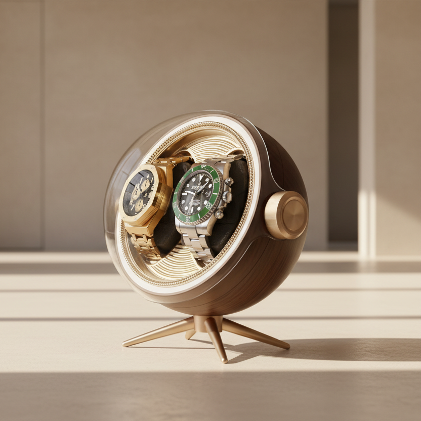 Remontoir à Montre Tripode Duo Doré – 2 Montres