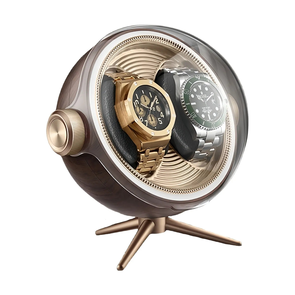 Remontoir à Montre Tripode Duo Doré – 2 Montres