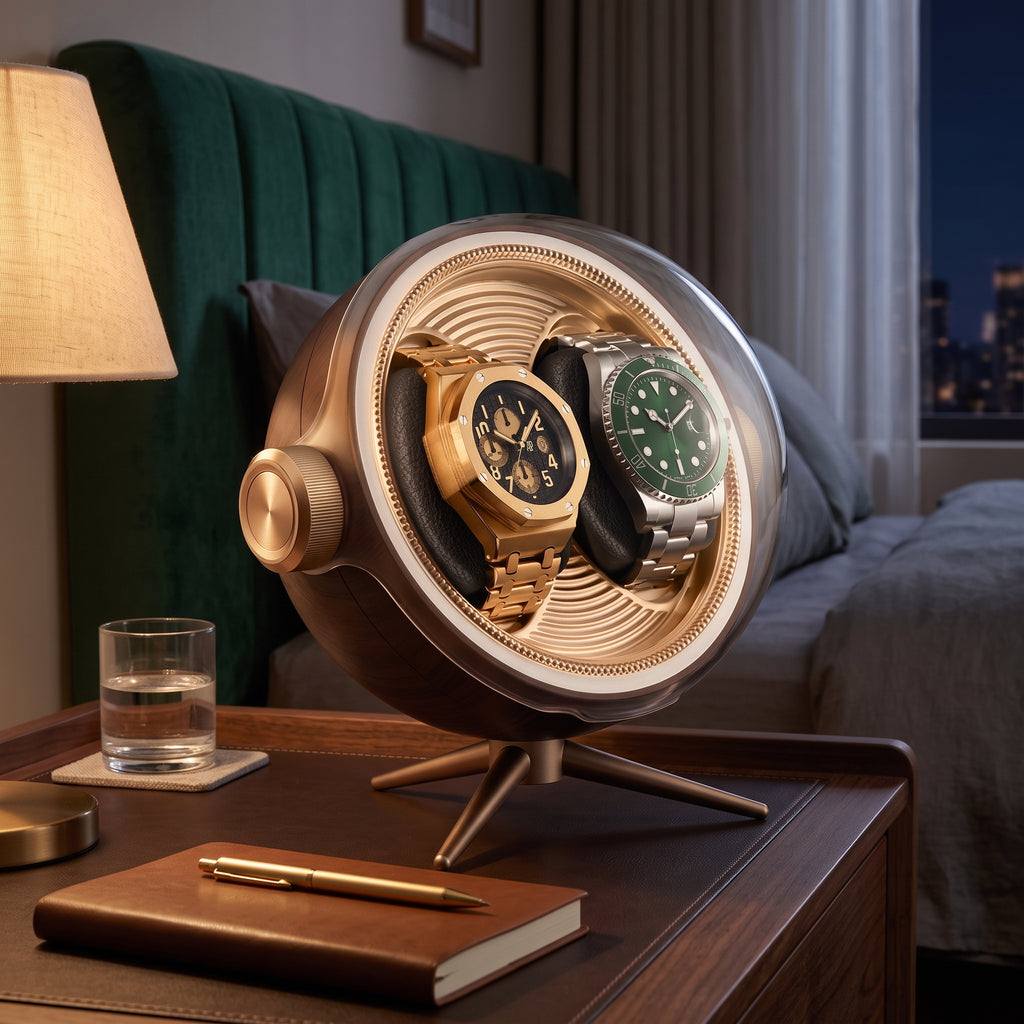 Remontoir à Montre Tripode Duo Doré – 2 Montres