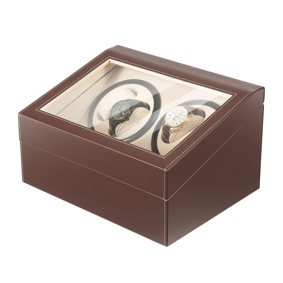 Remontoir à Montre Coffret Classique Marron – 10 Montres