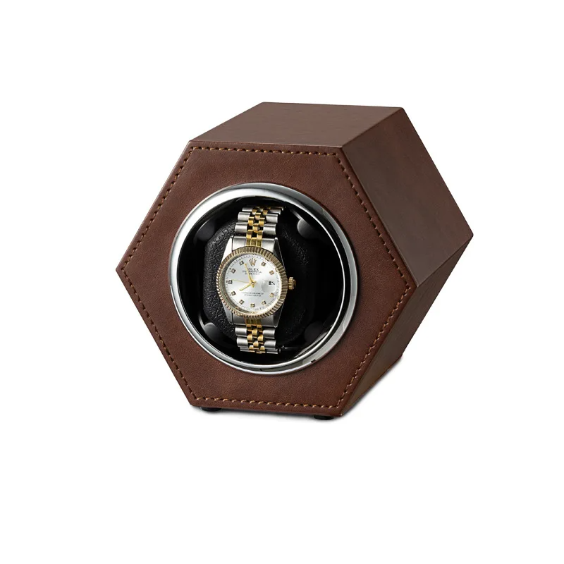 Remontoir à Montre Hexagonal Café – 1 Montre