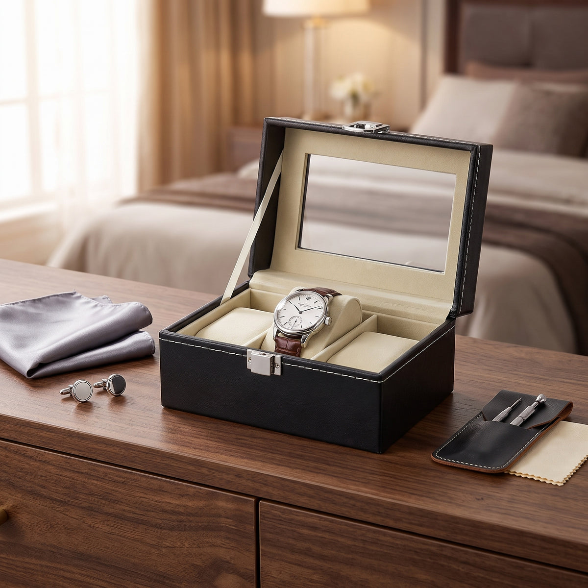 Boîte à Montres Trio – 3 Montres