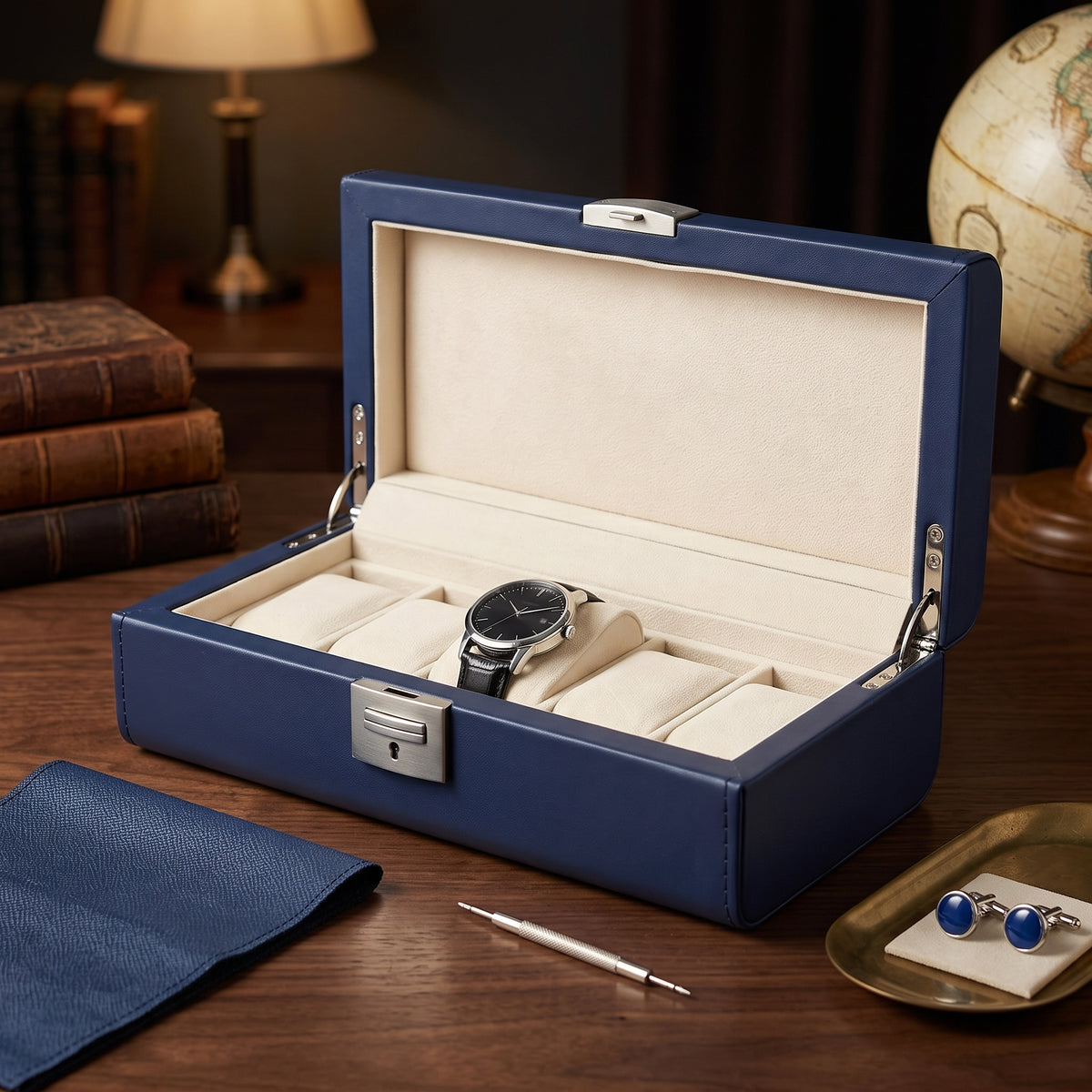 Boîte à Montres Deluxe Océan – 4 Montres