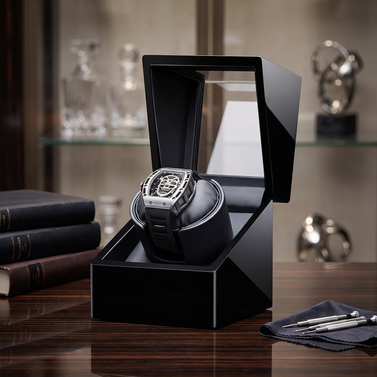 Remontoir à Montre Deluxe Cygne Noir – 1 Montre
