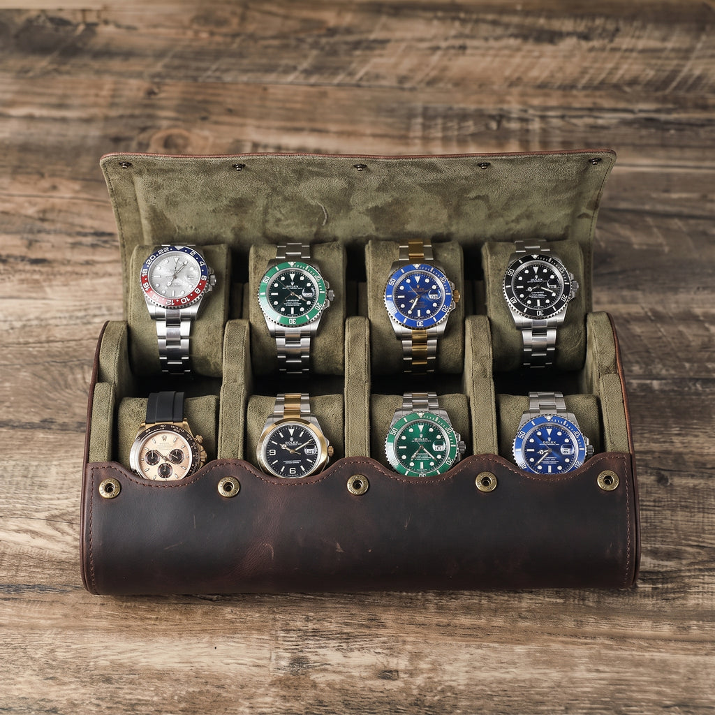 Étui à Montres Cuir Tradition – 8 Montres