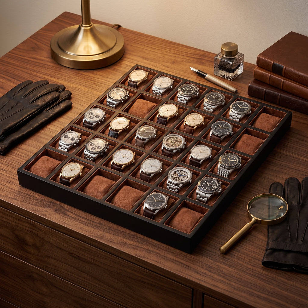 Présentoir à Montres en Bois – 30 Montres