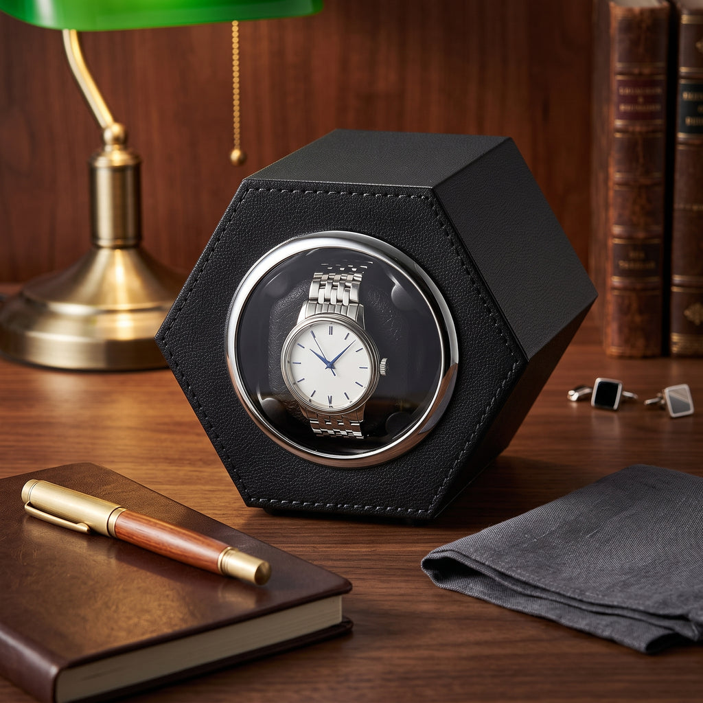 Remontoir à Montre Hexagonal Design Corbeau – 1 Montre