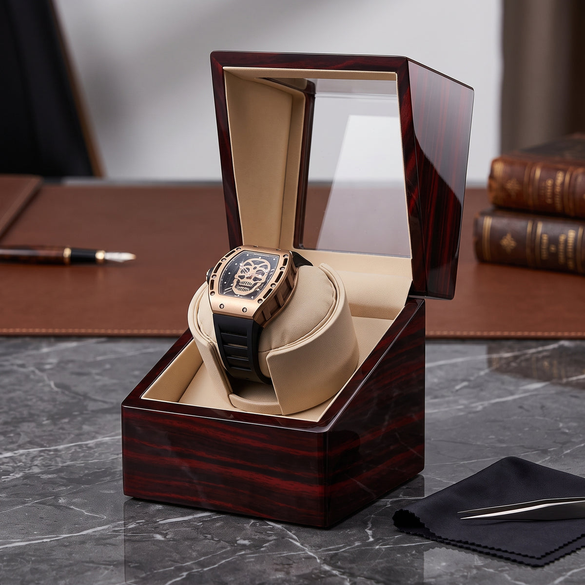 Remontoir à Montre Deluxe Santal – 1 Montre