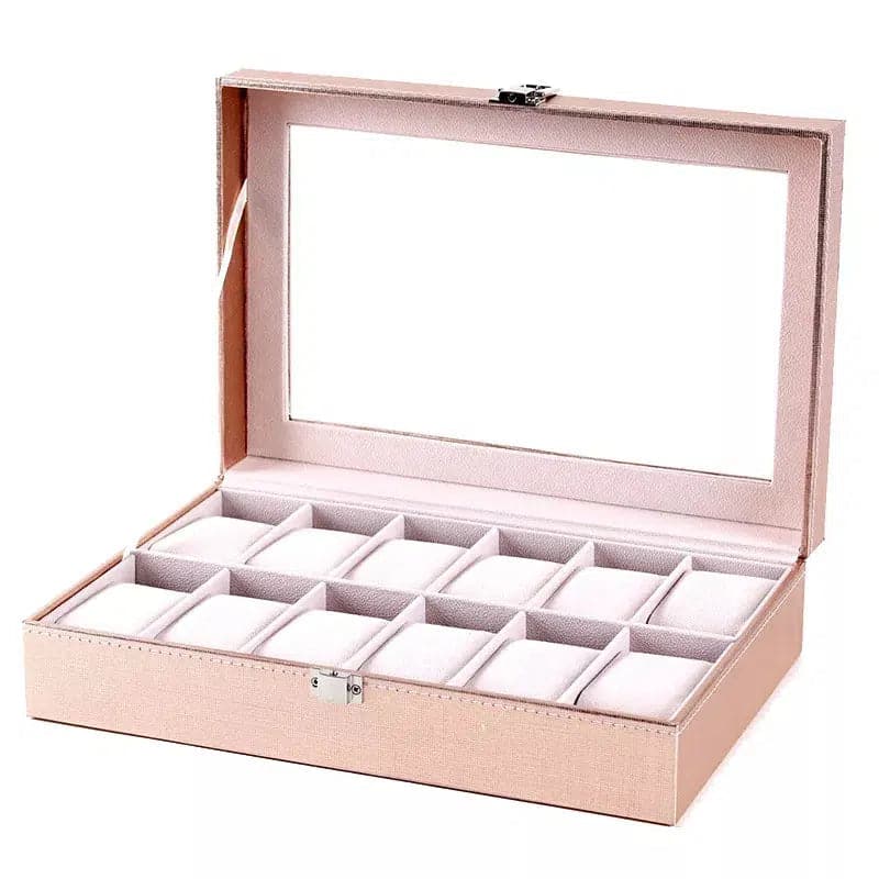 Boîte à Montres Charmante et Spacieuse – 12 Montres