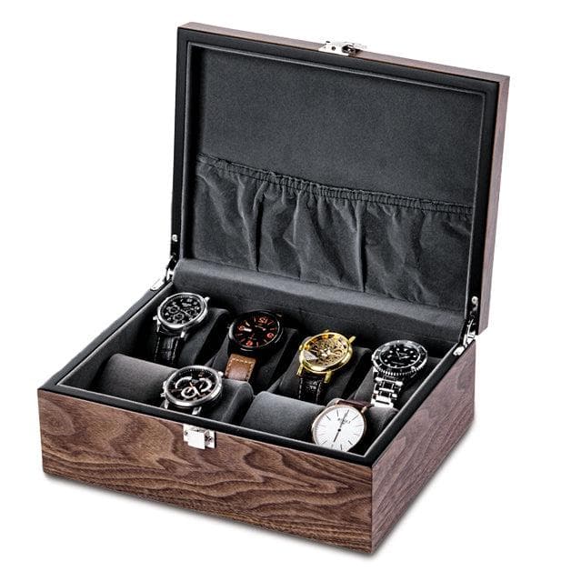 Coffret à Montres Chêne Professionnel – 8 Montres