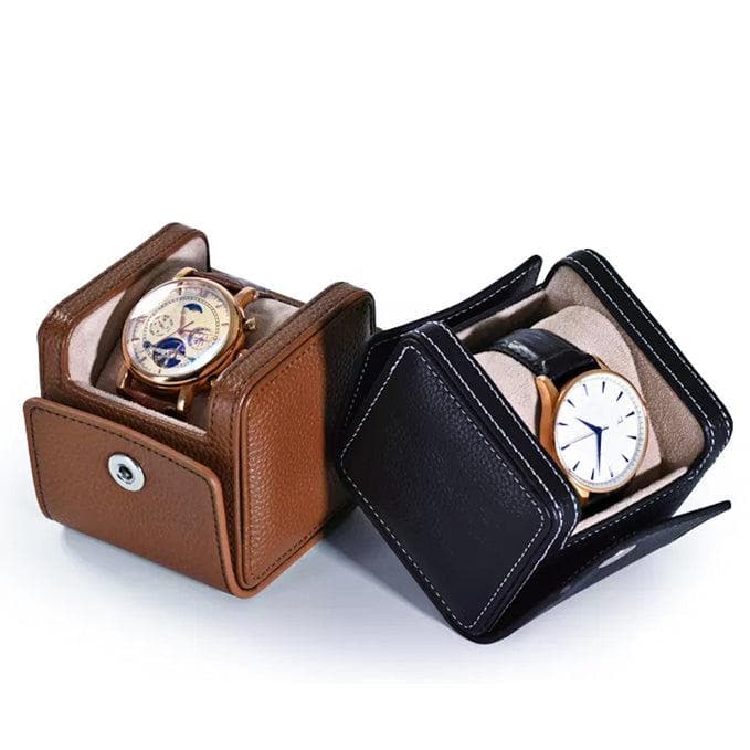 Boîte à Montres Cube Tanné – 1 Montre