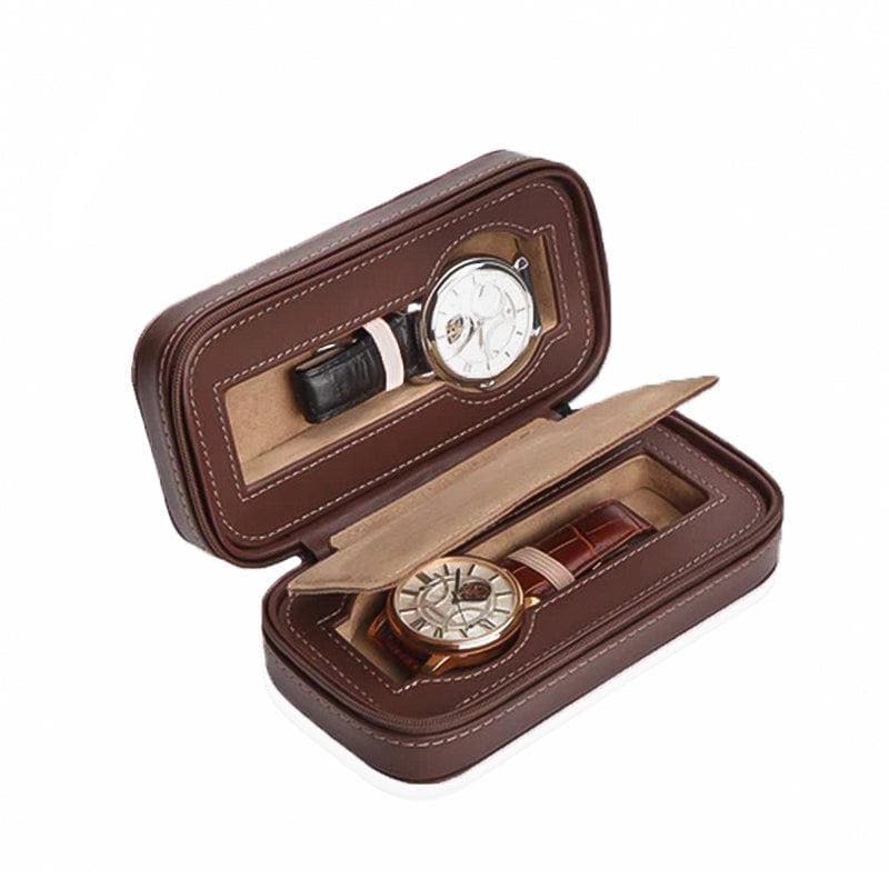 Étui Marron Invia - 2 Montres