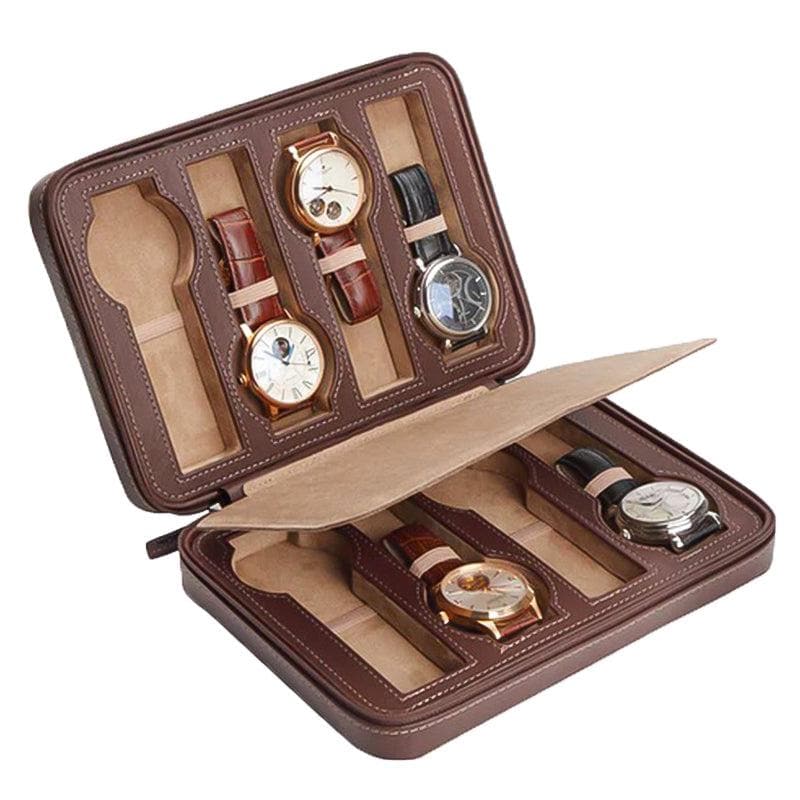 Étui Marron Invia - 8 Montres