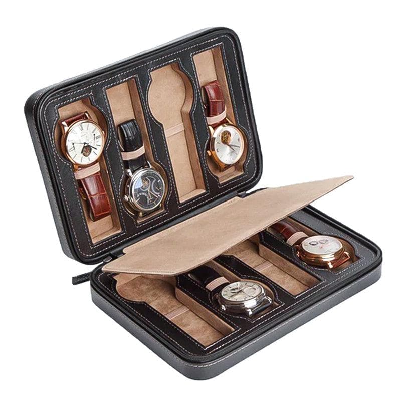 Étui Noir Invia - 8 Montres
