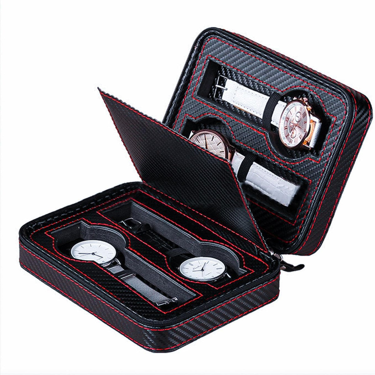 Boîte à Montres de Voyage Sport Classique – 4 Montres