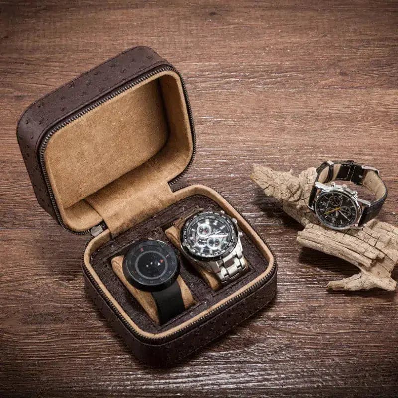 Boîte à Montres Lavallière Noyer – 2 Montres
