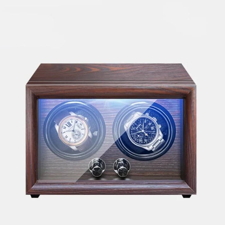 Remontoir à Montre Duo Bois Massif – 2 Montres