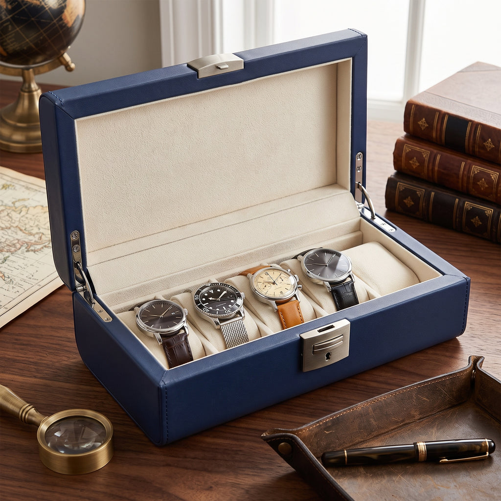 Boîte à Montres Deluxe Océan – 4 Montres
