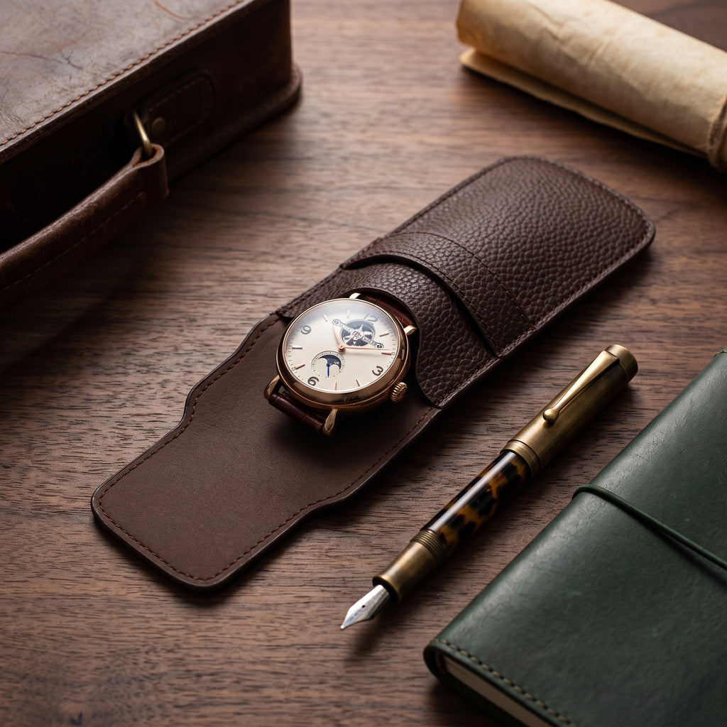 Étui à Montres Craq Café – 1 Montre