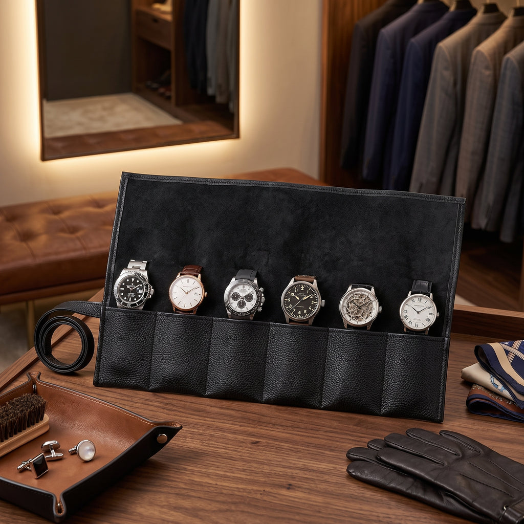 Étui à Montres Marmotte Corbeau – 6 Montres