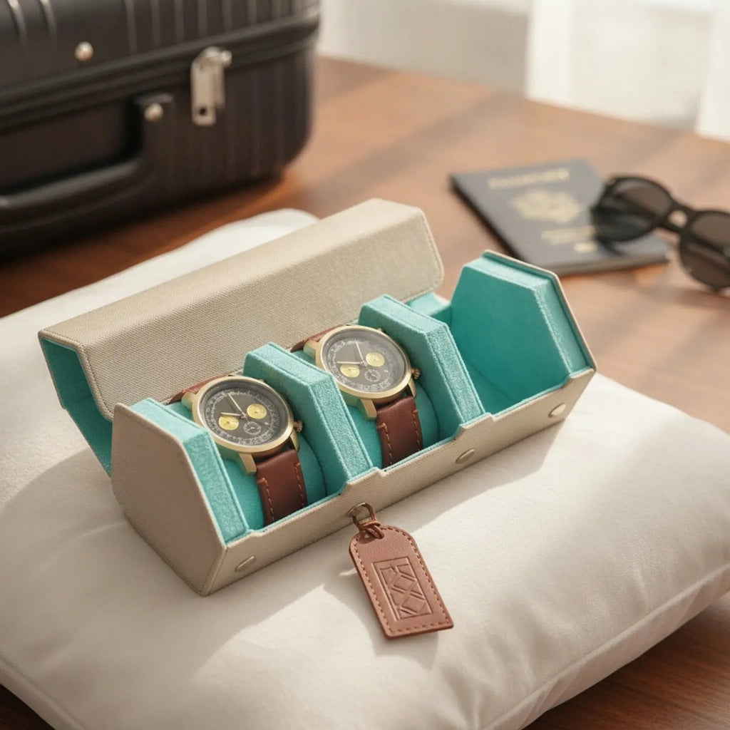 Étui à Montres De Voyage en Cuir – 1 Montre