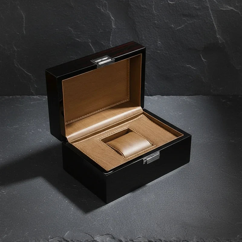 Boîte à Montres en Bois Laqué – 1 Montre