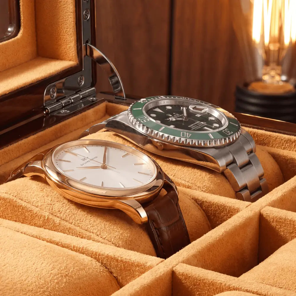 Boîte à Montres en Acajou – 6 Montres