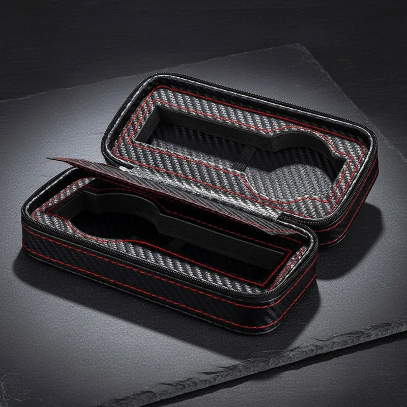 Étui à Montres Noir – 2 Emplacements
