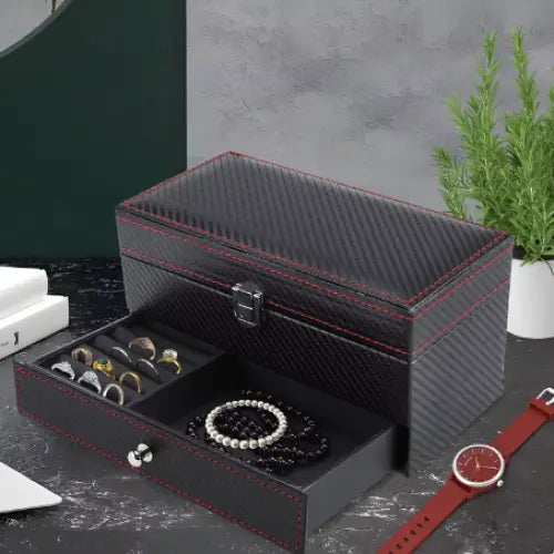 Coffret à Montres Noir Profond