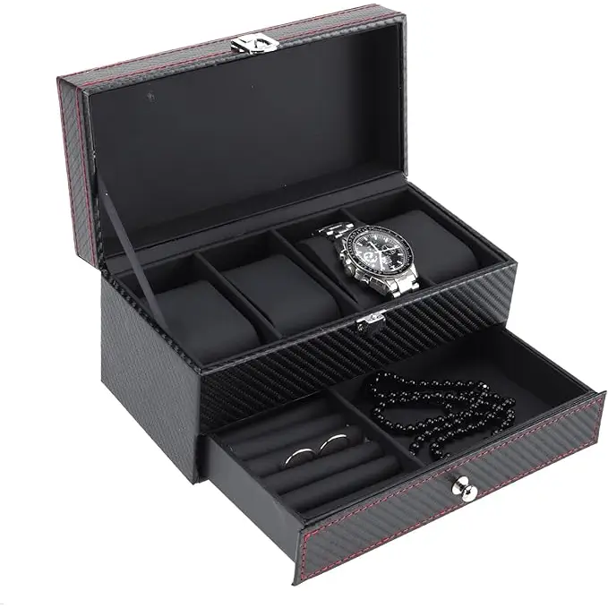 Coffret à Montres Noir Profond